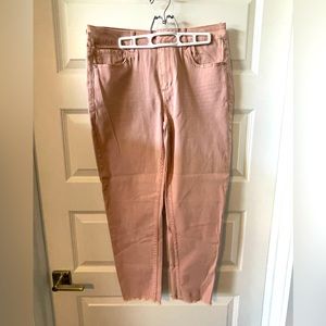 Maurice's high rise pink jeans size 11/12